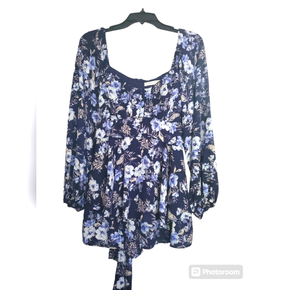 Altar'd State Ruffled Romper/Floral - Picture 4 of 13